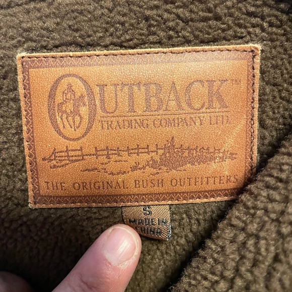 Outback Trading Company Mountain‎ Ponies Jacket Button Up Coat Size Small Fleece - Picture 6 of 8